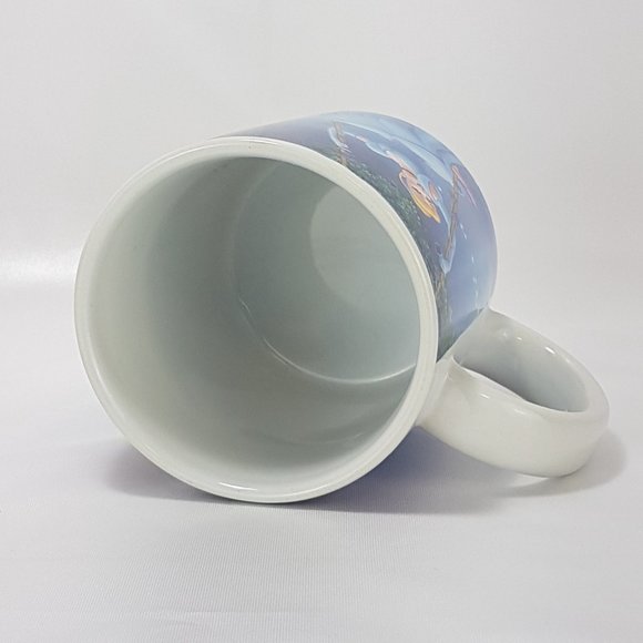 Vintage DISNEY Princess Mug Teacup Cinderella Prince Charming Dancing Swing Blue - Picture 9 of 12